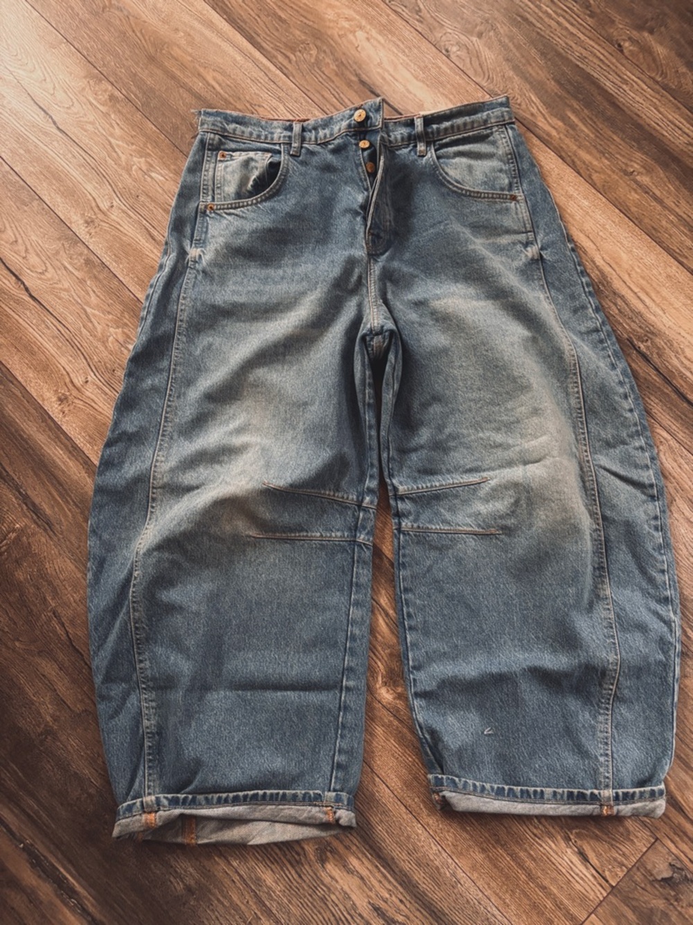 We the Free Women’s Relaxed Fit Blue Denim Jeans